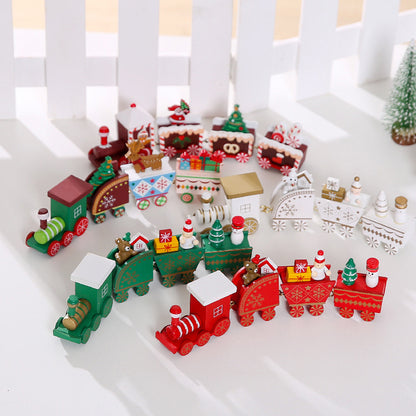 Wooden Train Christmas Decorations-Environmental protection
