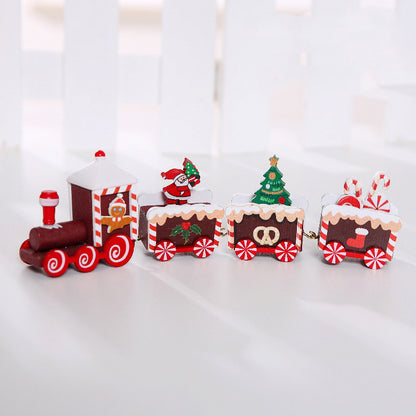 Wooden Train Christmas Decorations
