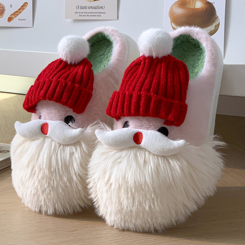  Christmas Warm Indoor Plush Slippers
