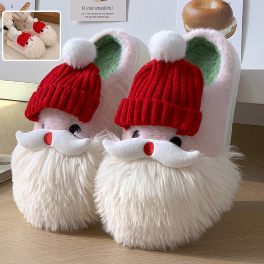  Christmas Warm Indoor Plush Slippers-Unique design
