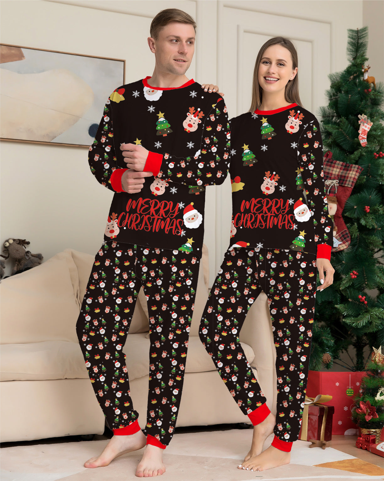  Christmas Pajamas For Family-home wear
