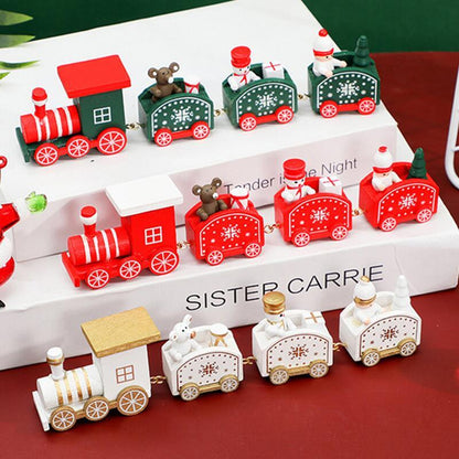 Wooden Train Christmas Decorations-Brand new and high quality
