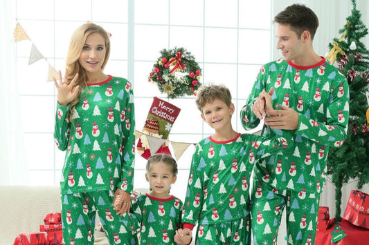 Christmas Printed Letter Pajama Set