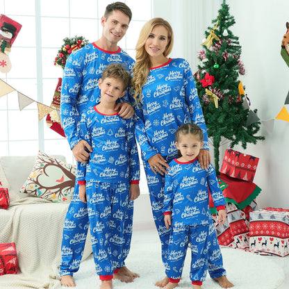 Christmas Printed Letter Pajama Set